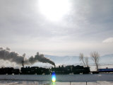 The Olympic Flame Travels to Heber City from Soldier Hollow Photographic Print by Luca Bruno