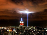 "Tribute in Light" Illuminates the Sky Over Manhattan Photographie