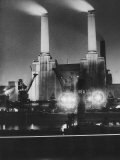 Coal Ships Unload at Battersea Power Station, July 1950 Photographic Print