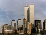 New York Skyline with World Trade Centre Building USA, 1997 Photographic Print