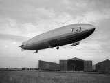 Armstrong Whitworth R33 Airship Outside the Hangars at Pulham in Norfolk, April 1925 Photographic Print