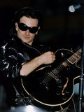 Bono of U2 on Stage at Celtic Park in Glasgow, 1992 Photographic Print