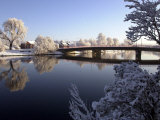 Winter Scene on the River Lagan Belfast, the Heaviest Snowfall in 18 Years, December 2000 Photographic Print Winter Scene on the River Lagan Belfast, the Heaviest Snowfall in 18 Years, December 2000 Photographic Print