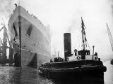 Queen Elizabeth Launch on River Clyde, 1938 Stampa fotografica Queen Elizabeth Launch on River Clyde, 1938 Stampa fotografica