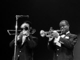 Louis Armstrong Jazz Musician, During His First Concert in Great Britain, May 1956 Lámina fotográfica Louis Armstrong Jazz Musician, During His First Concert in Great Britain, May 1956 Lámina fotográfica