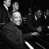 Count Basie Jazz Pianist, at Photocall at the Royal Festival Hall, April 1957 Photographie