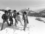 The Jackson 5, Performing in Switzerland on the Slopes, February 1979 Photographic Print