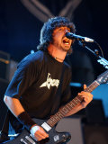 Dave Grohl of the Foo Fighters on the Main Stage, T in the Park Balado, July 2005 Fotografie-Druck