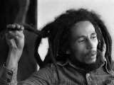 Bob Marley Jamaican Reggae Singer/Writer Talking Duing an Interview for the Daily Mirror Photographie