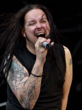 Korn ( Jonathan Davis) Playing at Glasgow Green, Download Scotland Festival, June 2004 Lámina fotográfica