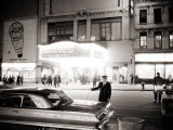 Night Time on Broadway, New York, January 1964 Photographie