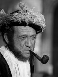 Sid James Plays Henry VIII, Carry on Henry Film Filming at Pinewood Studios, 1970 Photographic Print