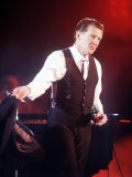 Jerry Lee Lewis after His Performance, Official Launch of Spain's Cultural Olympiad, October 1988 Fotografie-Druck