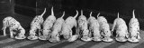 Dalmatian Puppy Peeps Over a Large Wicker Baske, February 1960 Photographic Print
