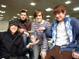 McFly Visit 3AM at the Daily Mirror, Danny Jones, Tom Fletcher, Dougie Poynter, Harry Judd Lámina fotográfica
