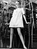 Twiggy Modeling a Dress Fotoprint