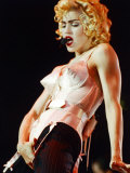 Madonna in the Conical Bra on the Blonde Ambition Tour, Wembley Stadium, 1990 Fotografie-Druck