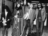 Fleetwood Mac Pop Group Arriving at Heathrow Airport Fotografisk tryk
