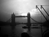View of Tower Bridge Over the River Thames in London, 1935 Photographic Print