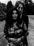 John Lennon og Yoko Ono Fotografisk tryk John Lennon og Yoko Ono Fotografisk tryk