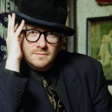 Elvis Costello Singer in His Local Pub the Johnny Fox, Near Dublin in the Irish Republic, March 199 Lámina fotográfica