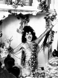 Freddie Mercury of Queen Rock Group During the Filming of It's a Hard Life Music Video in Munich Photographie