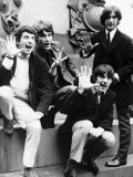 The Kinks Pop Group with Mick Avery, Pete Quaife, Dave Davies and Ray Davies, 1966 Photographie