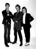 Sting with Andy Summer and Stewart Copeland, Pop Band the Police in Studio, 1980 Photographic Print