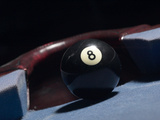 Eight Pole Beside Pool Table Pocket Photographic Print