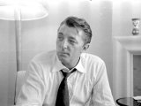 Robert Mitchum During a Press Interview in London, July 1955 Photographic Print