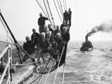 Cadets Aboard the Sorlandet Sailing in the English Channel, June 1952 Fotografická reprodukce