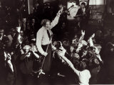 Jerry Lee Lewis, Performing on Stage, Surrounded by Fans, Singing Lámina fotográfica