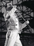 Queen Rock Group, Freddie Mercury in Concert at St. James Park in Newcastle 1986 - Fotografik Baskı