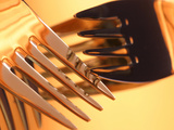 Close-up of Forks Photographie