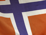 Close-up of Norwegian Flag Photographic Print