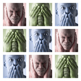 Hear No Evil, See No Evil, Speak No Evil Fotografická reprodukce Hear No Evil, See No Evil, Speak No Evil Fotografická reprodukce