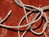 Nautical Ropes on Deck of Ship Photographic Print