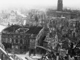 Dresden Devastated after the Allied Bombing Campaign Had Created a Firestorm Photographic Print