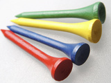 Colorful Wooden Golf Tees Impressão fotográfica Colorful Wooden Golf Tees Impressão fotográfica