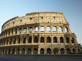 Ruins of the Coliseum in Rome Against Blue Sky Photographic Print