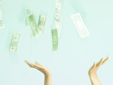 Hands Grabbing Money Photographie