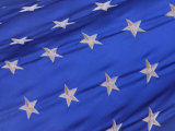 Close-Up of American Flag Lámina fotográfica