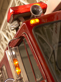 Red Fire Truck Fotografisk tryk