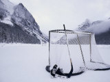 Schlittschuh-Ausrüstung, Lake Louise (Alberta) Fotografie-Druck