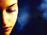 Close-up of Woman's Face Photographic Print