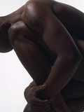 Male Nude Sitting Photographie