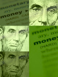 Definition of Money over Abe Lincoln Lámina fotográfica Definition of Money over Abe Lincoln Lámina fotográfica