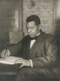 Booker T Washington American Educator Born a Slave Photographie par Underwood & Underwood 
