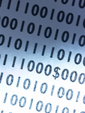 Dollar Sign Embedded in Binary Code Photographic Print