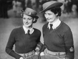 Two Former Mill Workers Sisters Ava and Blanche Horn Photographic Print